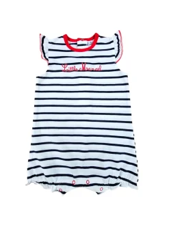 LITTLE MARCEL Barboteuse Bébé fille Marin bleu-marine