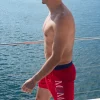 Homme LITTLE MARCEL Board Short Court Homme Rouge