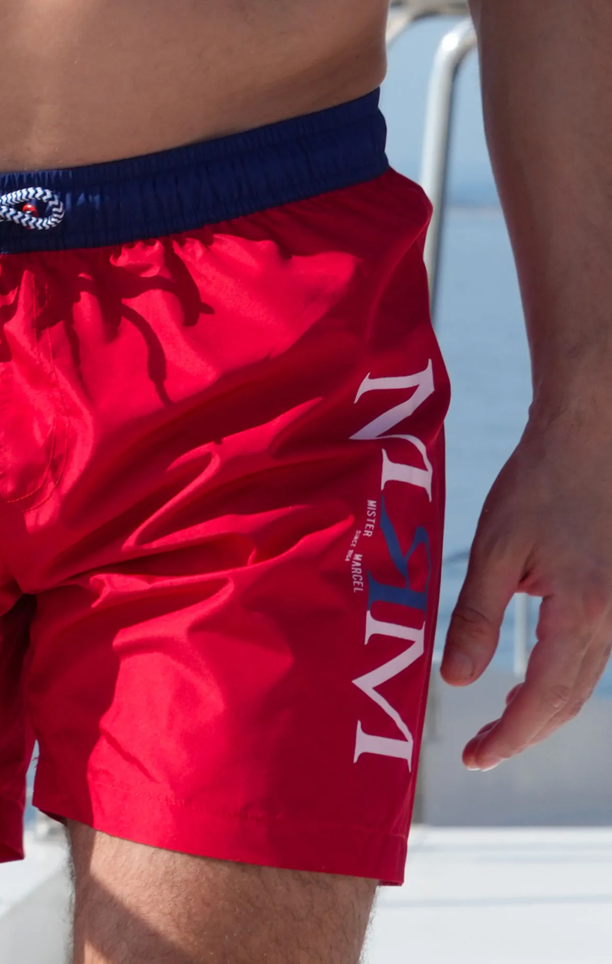 Homme LITTLE MARCEL Board Short Court Homme Rouge