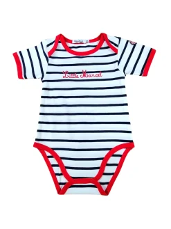 LITTLE MARCEL Body Manches Courtes Bébé Marin Bleu-Marine