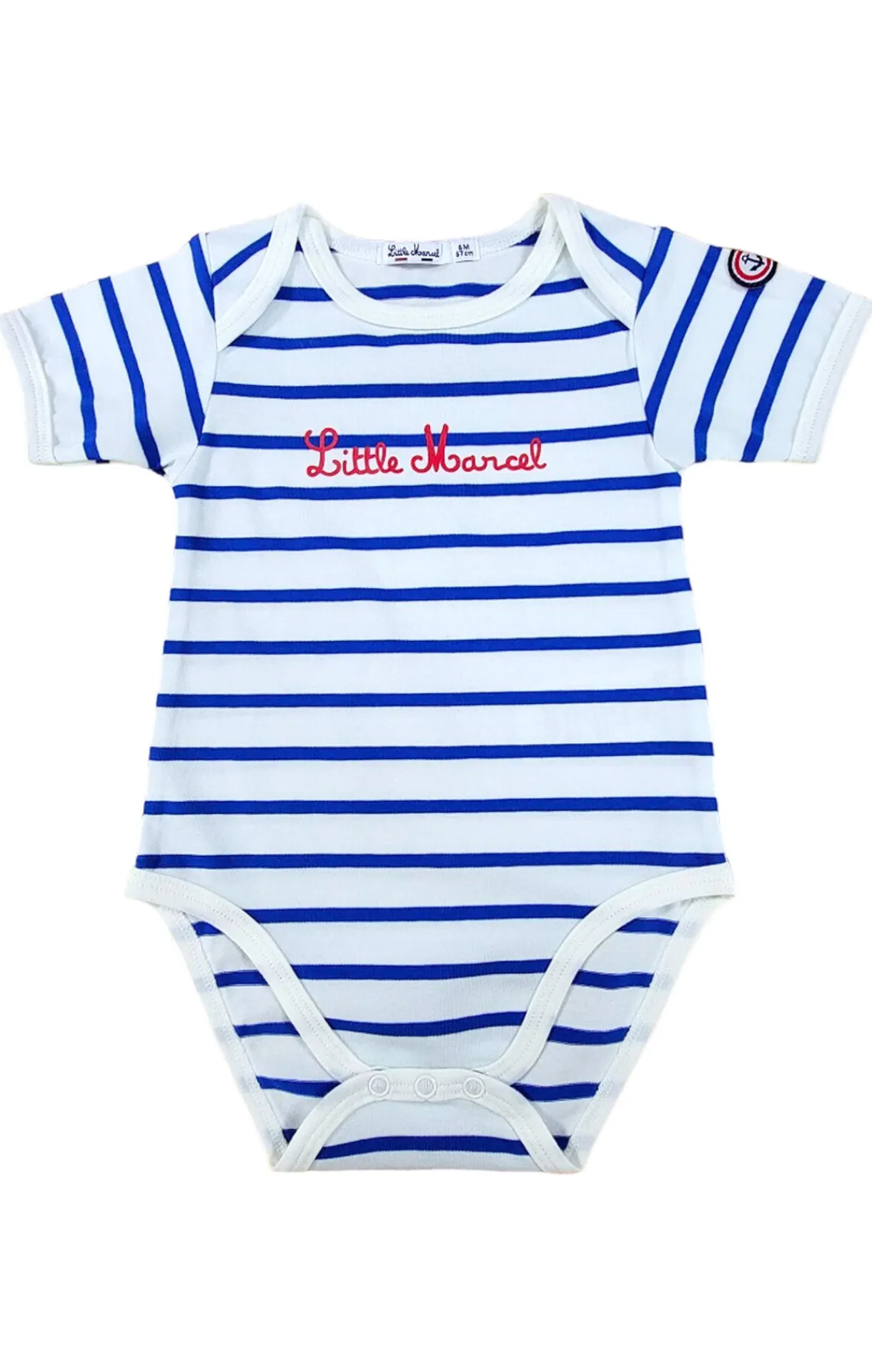 LITTLE MARCEL Body Manches Courtes Bébé Marin Bleu