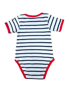 LITTLE MARCEL Body Manches Courtes Bébé Marin Bleu-Marine