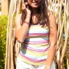Femme LITTLE MARCEL Débardeur à Rayures femme IMAE MULTI 001FB