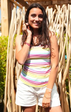 Femme LITTLE MARCEL Débardeur à Rayures femme IMAE MULTI 001FB