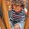 Enfant LITTLE MARCEL Débardeur Enfant Fille DENITA MARINE ECRU