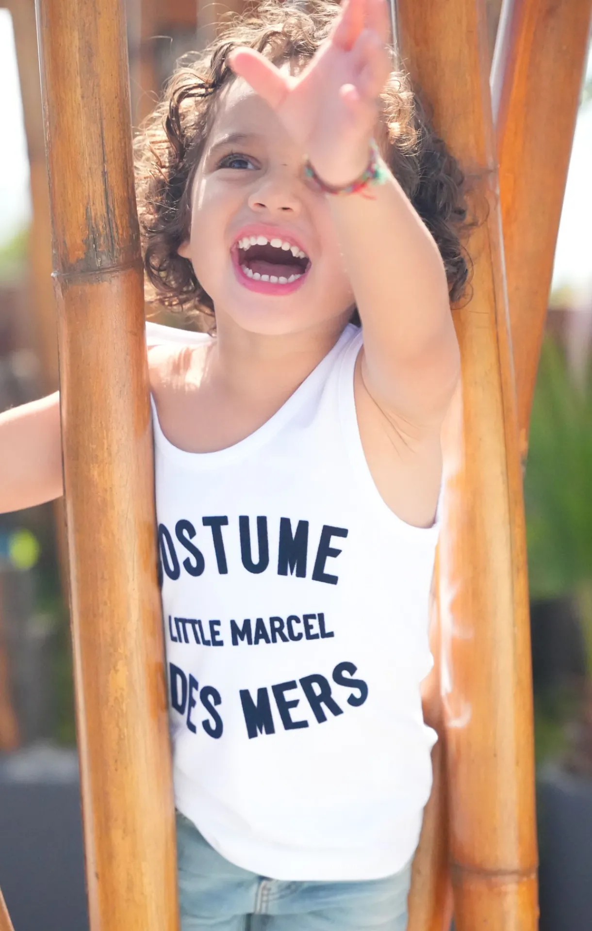 Enfant LITTLE MARCEL Débardeur Enfant Garçon TOPICA BLANC