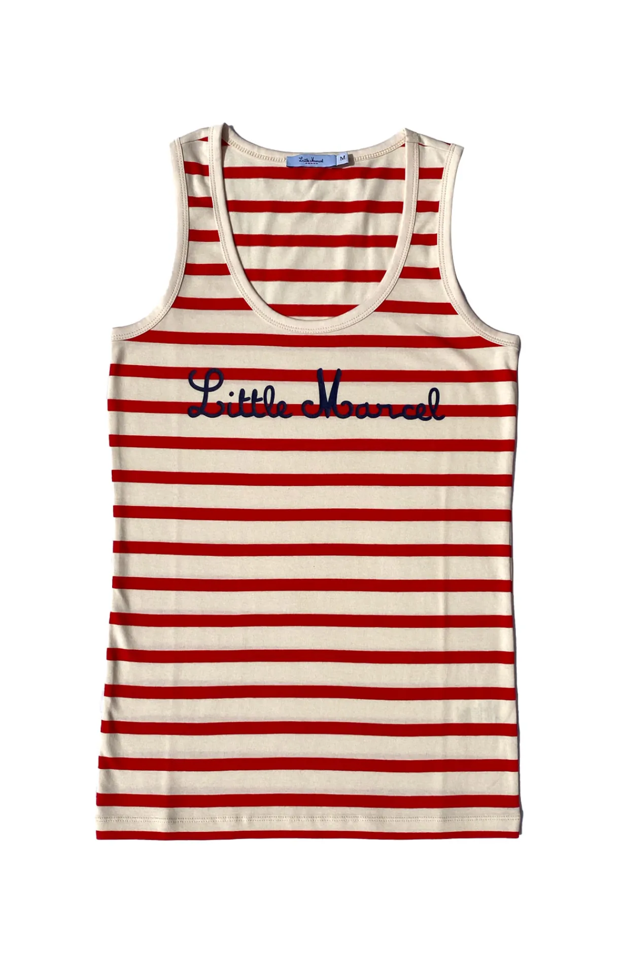 Femme LITTLE MARCEL Débardeur marin femme EPHEMERE ECRU ROUGE