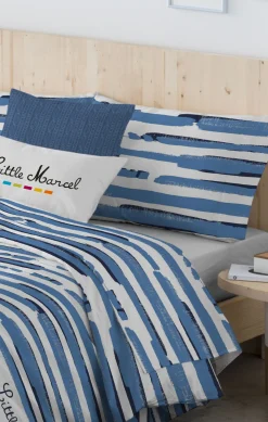 LITTLE MARCEL DRAP PLAT COTON SAMAY SB MULTI 160×270 cm