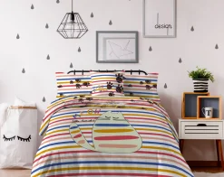 LITTLE MARCEL HOUSSE DE COUETTE COTON CHAT MX MULTI 140×200 cm