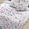 LITTLE MARCEL HOUSSE DE COUETTE COTON ETOILES ROSE 260×220 cm