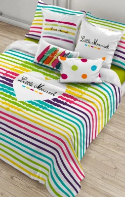 LITTLE MARCEL HOUSSE DE COUETTE COTON GLADYS R.145 MULTI 140×200 cm
