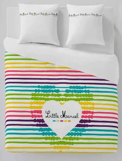 LITTLE MARCEL HOUSSE DE COUETTE COTON GLADYS R.145 MULTI 140×200 cm