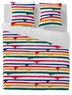 LITTLE MARCEL HOUSSE DE COUETTE COTON PEINTURE MULTI 200×200 cm