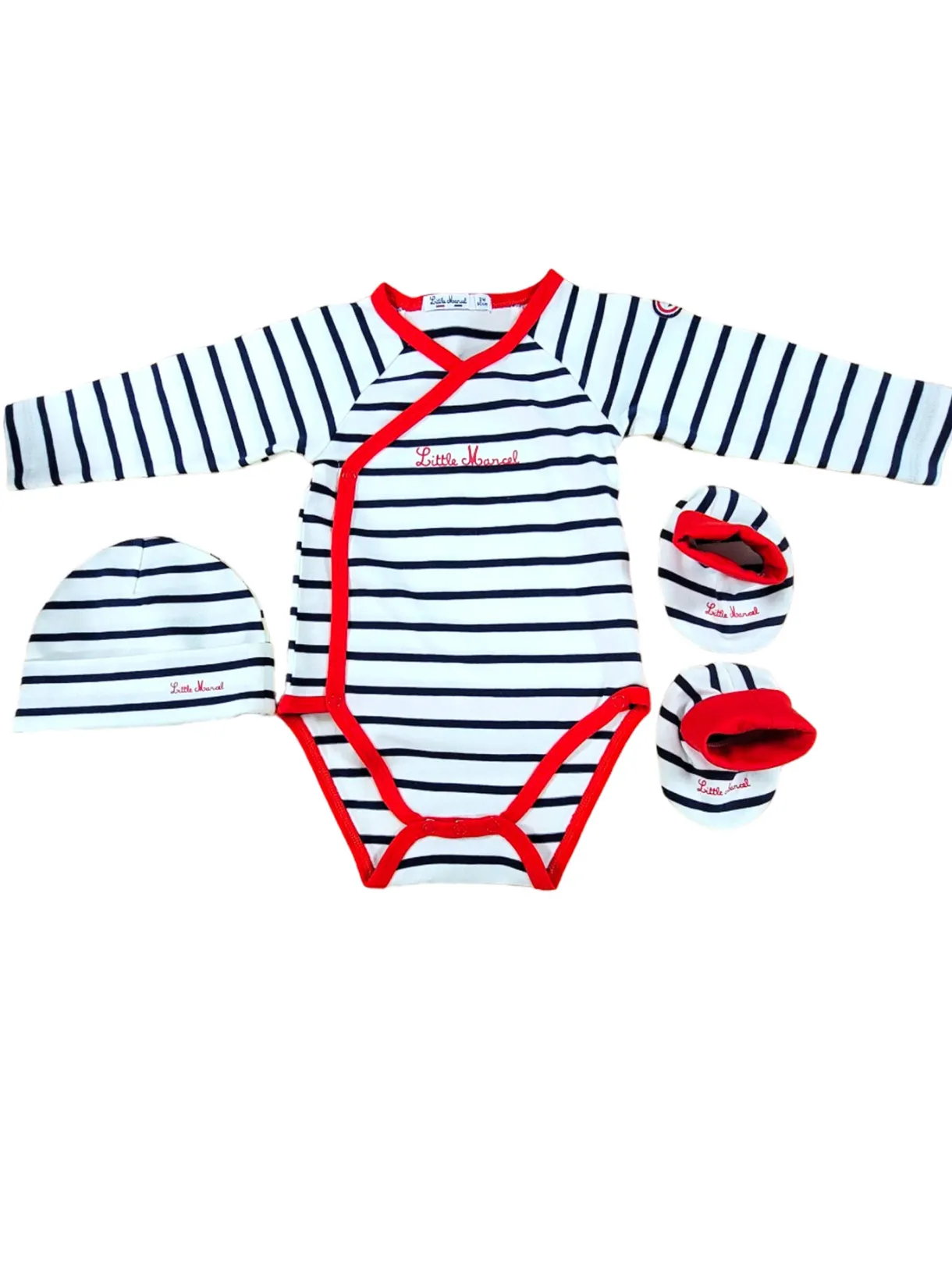 LITTLE MARCEL Kit naissance Bébé Marin Bleu-Marine