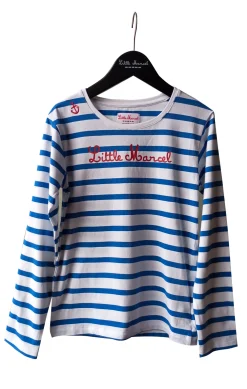 Enfant LITTLE MARCEL Marinière Enfant Fille MARLENE BLANC BLEU