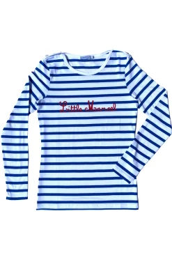 Femme LITTLE MARCEL Marinière femme NAGARA BLANC BLEU