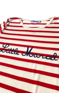 Femme LITTLE MARCEL Marinière femme NAGARA ECRU ROUGE