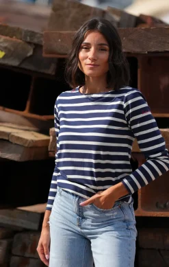 Femme LITTLE MARCEL Marinière femme TARIFA MARINE ECRU