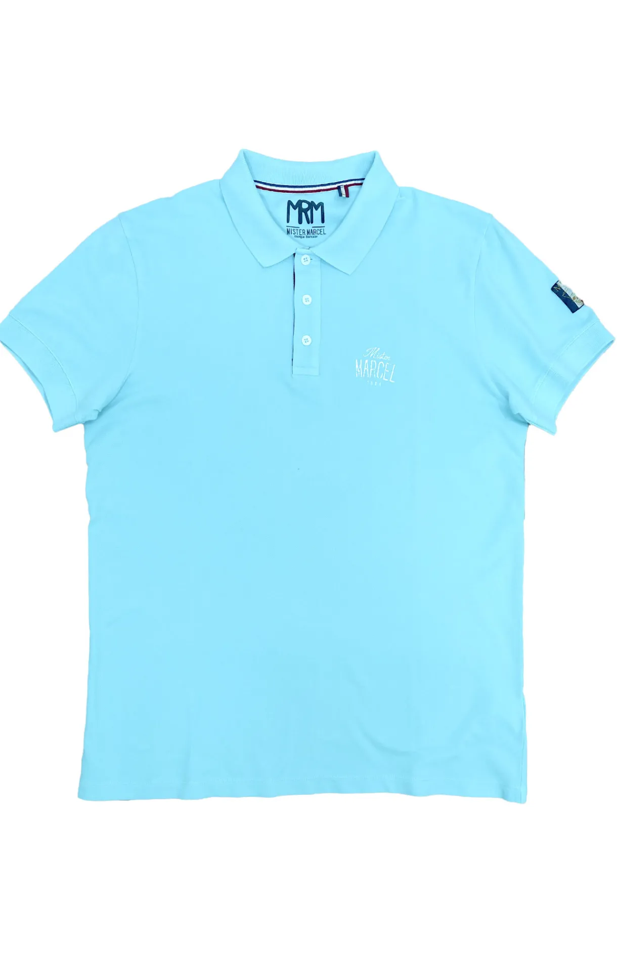 Homme LITTLE MARCEL Polo Manche Courtes homme Mister Marcel NICE BLEU PASTEL