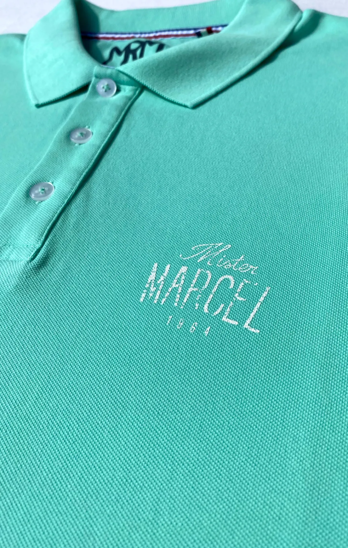 Homme LITTLE MARCEL Polo Manche Courtes homme Mister Marcel NICE VERT PASTEL