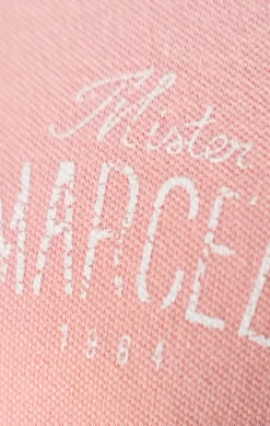 Homme LITTLE MARCEL Polo Manche Courtes homme Mister Marcel NICE ROSE PASTEL