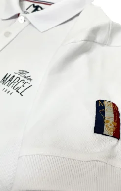 Homme LITTLE MARCEL Polo Manche Courtes homme Mister Marcel NICE BLANC