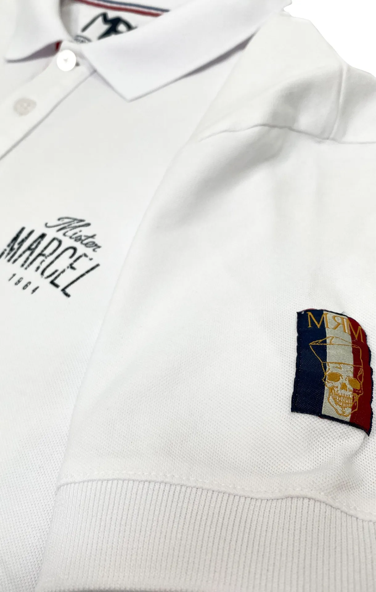 Homme LITTLE MARCEL Polo Manche Courtes homme Mister Marcel NICE BLANC