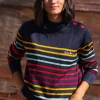Femme LITTLE MARCEL Pull Manches Longues Femme PLINO MULTI MARINE