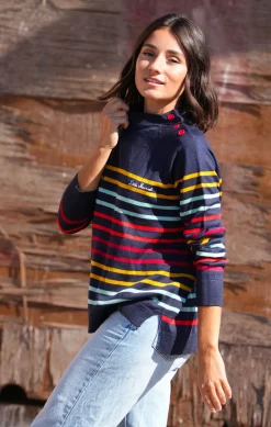 Femme LITTLE MARCEL Pull Manches Longues Femme PLINO MULTI MARINE