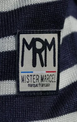 Homme LITTLE MARCEL Pull Manches Longues PABLO MARINE ECRU
