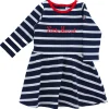 LITTLE MARCEL Robe Manches Longues Bébé fille Rayée