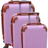 LITTLE MARCEL Set de 3 Valises Rigide ABS Rose