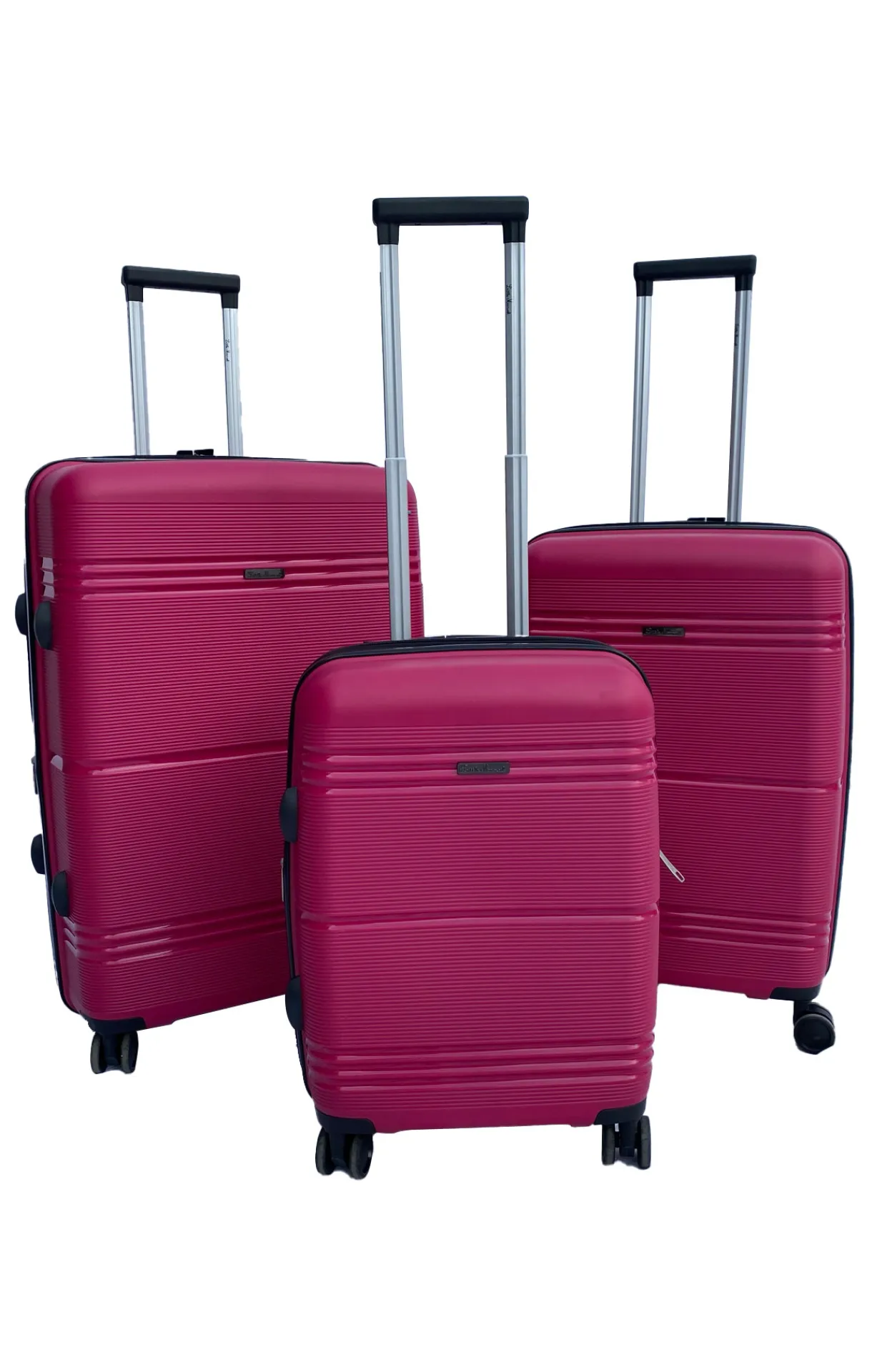 LITTLE MARCEL Set de 3 Valises Rigide PP Fushia