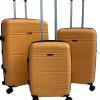 LITTLE MARCEL Set de 3 Valises Rigide PP Orange