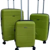 LITTLE MARCEL Set de 3 Valises Rigide PP Anis