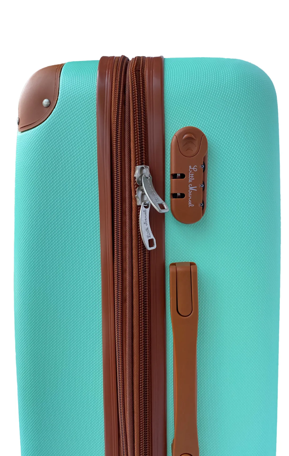 LITTLE MARCEL Set de 3 Valises Rigide ABS Vert Pastel