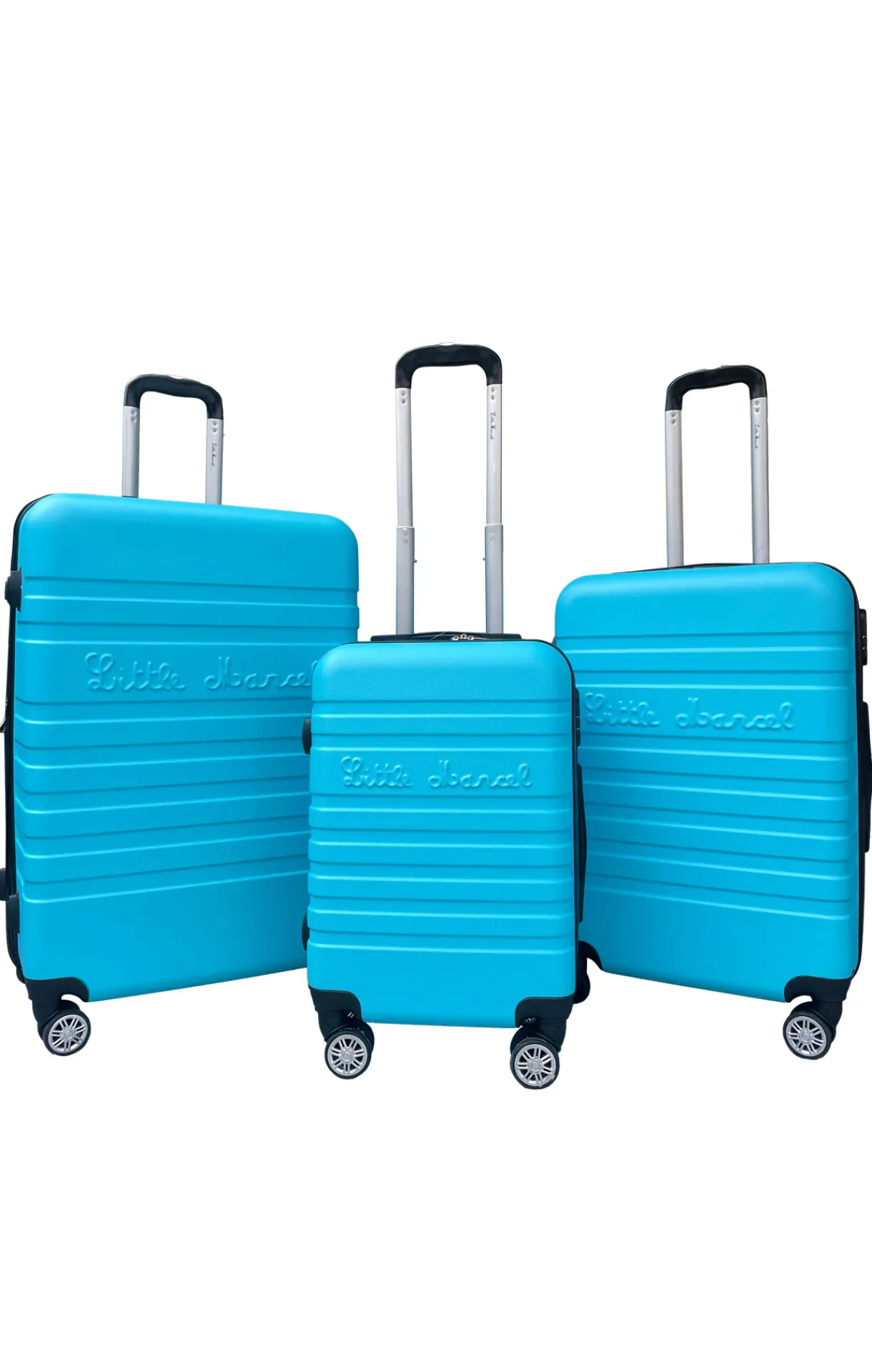 LITTLE MARCEL Set de x3 Valises Rigide ABS Bleu