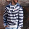 Homme LITTLE MARCEL Sweat à Capuche Homme PLATON GRIS CHINE MARINE