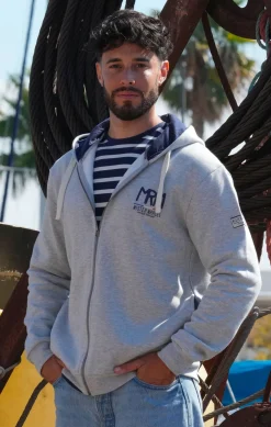 Homme LITTLE MARCEL Sweat à Capuche Homme SCOTT GRIS CHINE