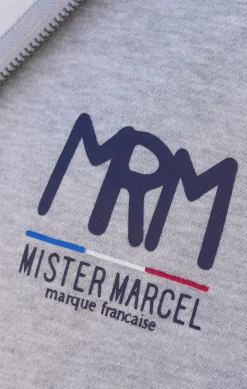 Homme LITTLE MARCEL Sweat à Capuche Homme SCOTT GRIS CHINE
