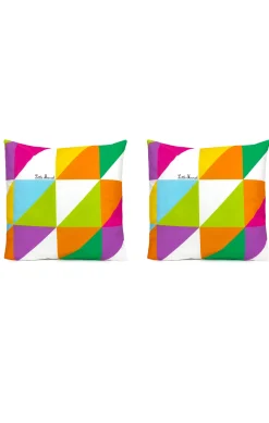 LITTLE MARCEL TAIE D OREILLER COTON PIRAMIDE 50X50 (2)