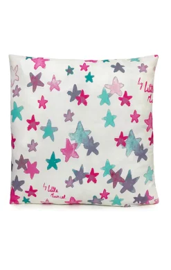 LITTLE MARCEL TAIE D’OREILLER COTON ETOILES ROSE 50X50