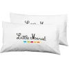 LITTLE MARCEL TAIE D’OREILLER COTON CP NOIR 50X70 (2)
