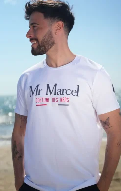 Homme LITTLE MARCEL Tee-shirt Manche Courtes homme Mister Marcel MISTER BLANC
