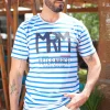 Homme LITTLE MARCEL Tee-shirt Manche Courtes homme Mister Marcel TIMARINIERS BLANC BLEU
