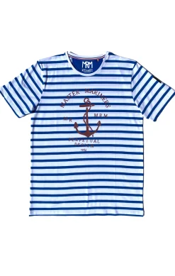 Homme LITTLE MARCEL Tee-shirt Manche Courtes homme Mister Marcel TIMON BLANC BLEU