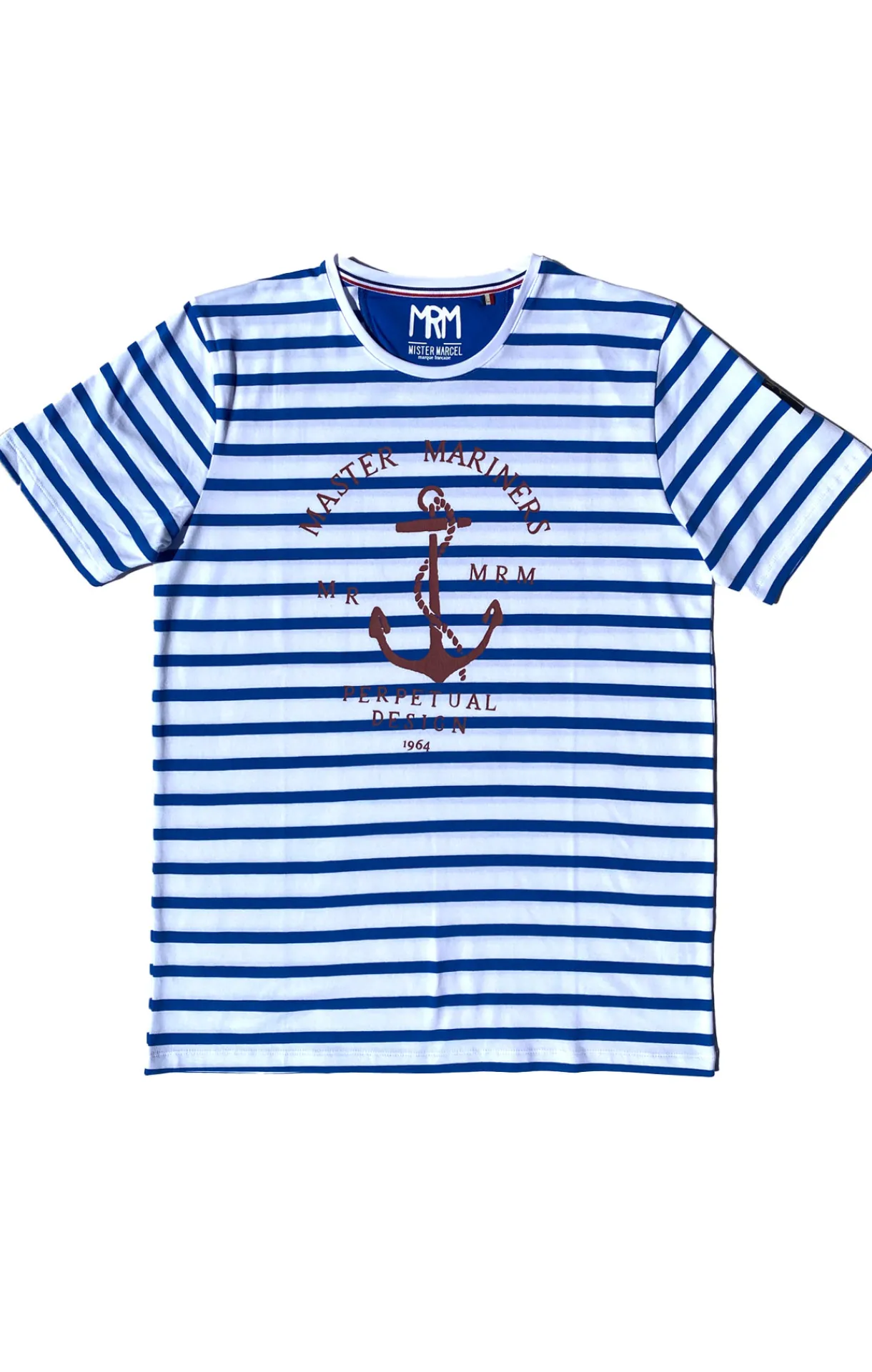 Homme LITTLE MARCEL Tee-shirt Manche Courtes homme Mister Marcel TIMON BLANC BLEU