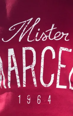 Homme LITTLE MARCEL Tee-shirt Manche Courtes homme Mister Marcel NATURAL ROUGE