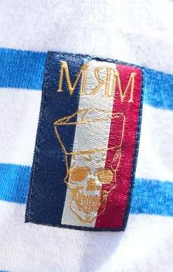 Homme LITTLE MARCEL Tee-shirt Manche Courtes homme Mister Marcel TIMARINIERS BLANC BLEU