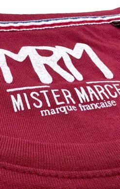 Homme LITTLE MARCEL Tee-shirt Manche Courtes homme Mister Marcel NATURAL ROUGE